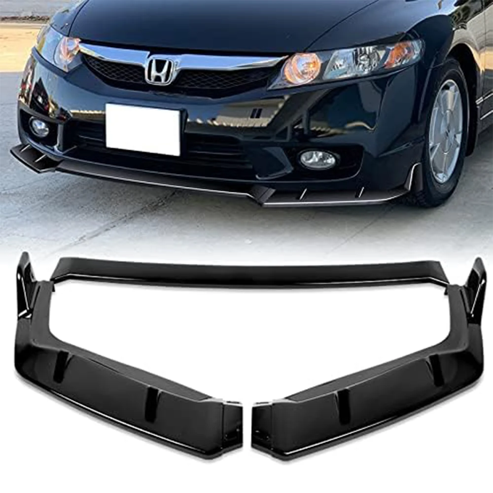 

Car Front Bumper Splitter Lip Diffuser Body Kit Spoiler Guard For Honda Civic 4DR Sedan DX/EX/GX/LX/Si 2009-2010-2011