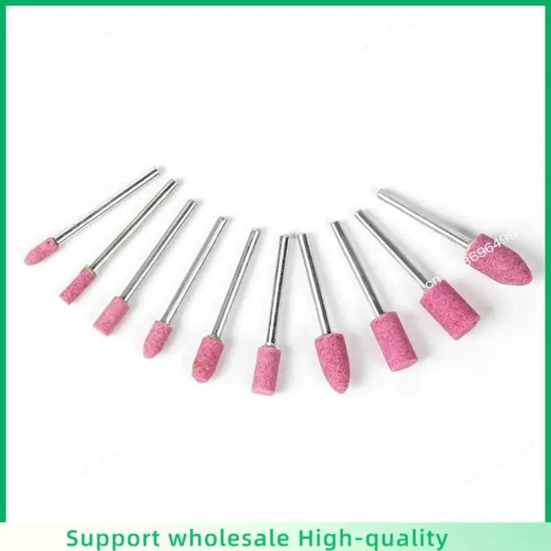 ABSF 100 개/상자 연마 돌 연마 연삭 헤드 전기 드릴 비트 휠 4-10Mm Dremel 드릴 로타리 도구 3Mm