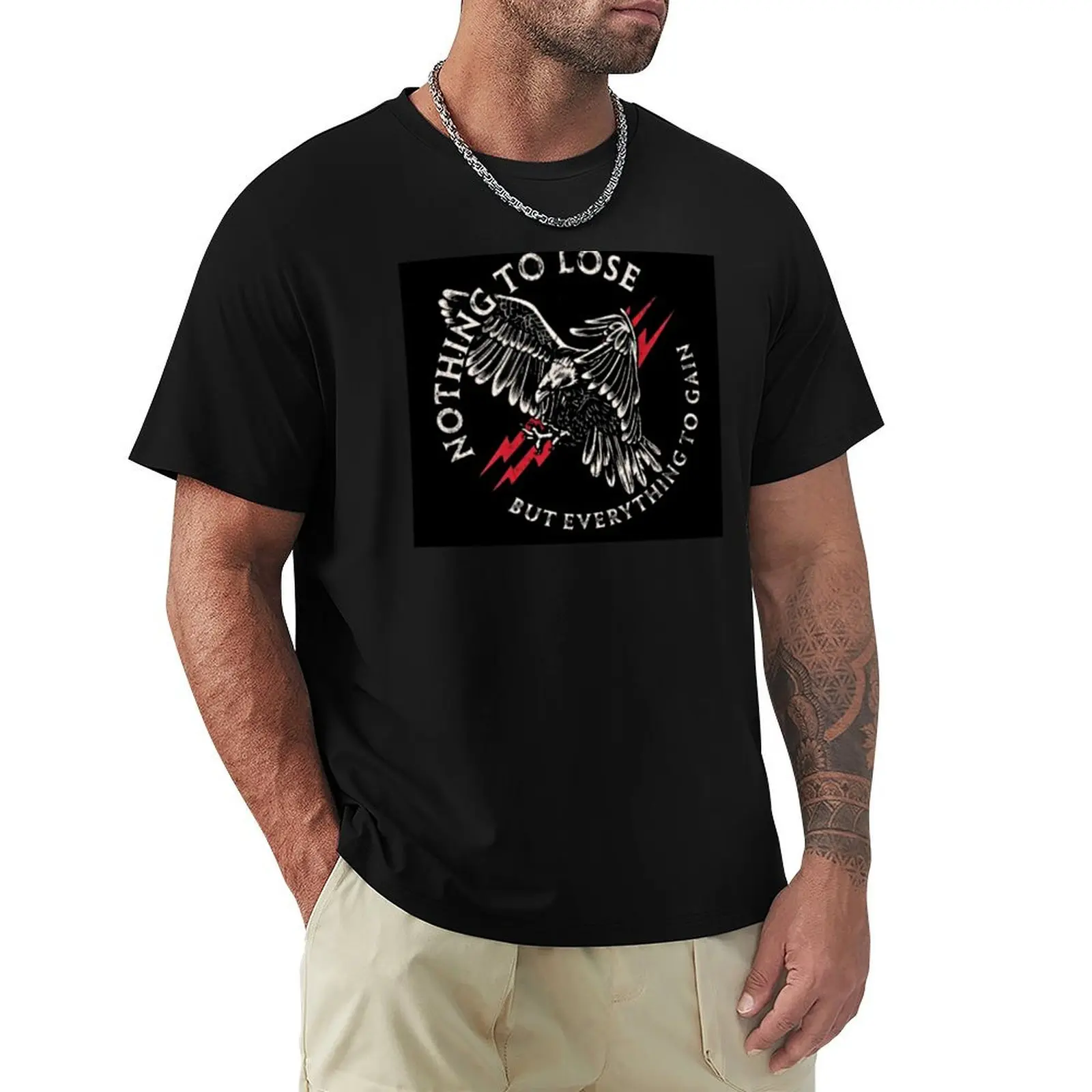 SEAL TEAM SONNY QUINN NTL EAGLE BLACK TSHIRT replica T-Shirt Fashion Pattern Printed Tee Shirt
