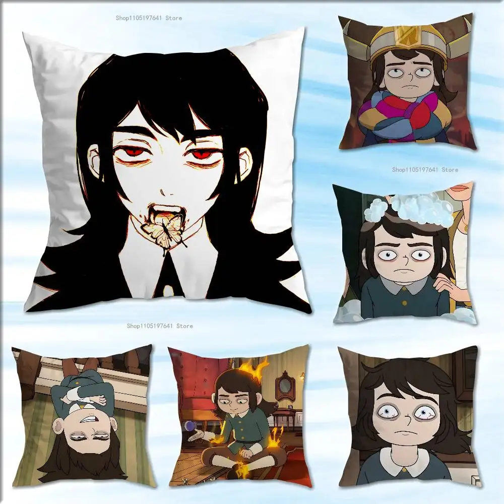 

A-Abaddon H-Haunted Hotel Pillow Case For Sofa Decor Car Office Room Printing Cushion Cover Decorations and Protector