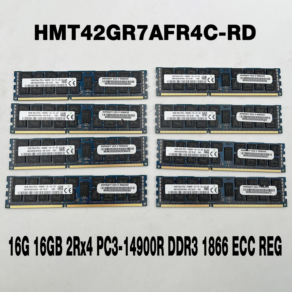 

1PCS 16G 16GB 2Rx4 PC3-14900R DDR3 1866 ECC REG For SK Hynix RAM Server Memory HMT42GR7AFR4C-RD