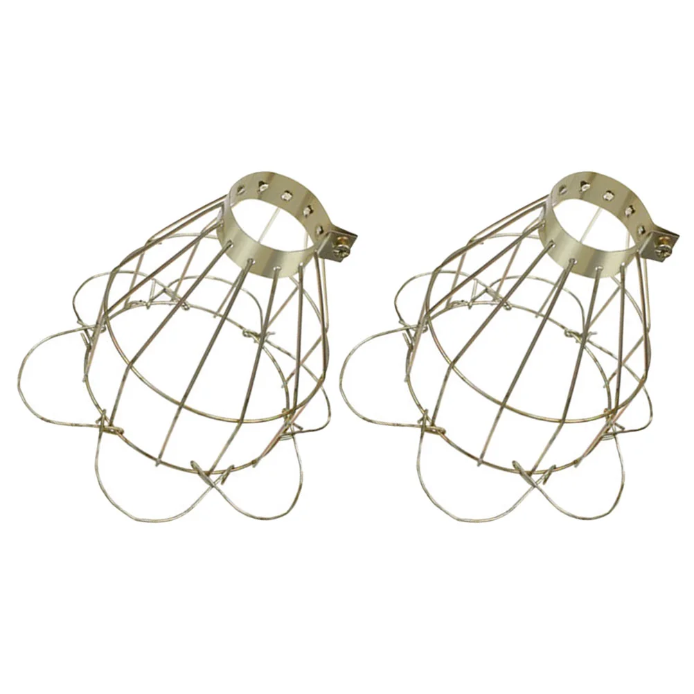 

Lampshade Wire Protector Ceiling Light Frames Iron Guard Pendant Vintage Bulb Fitting