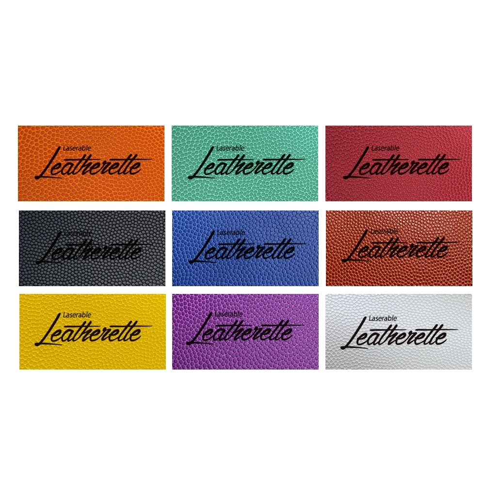 12*18inch Blank PU Leather Fabric Basketball Patterns For Laser Engraving DIY
