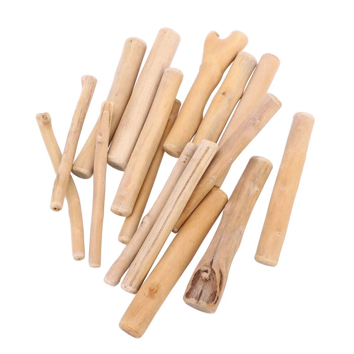 

Natural Driftwood Raw Materials for DIY Crafts Ornament Unfinished Wood Brown Logs Kids Handicraft Supplies Rod