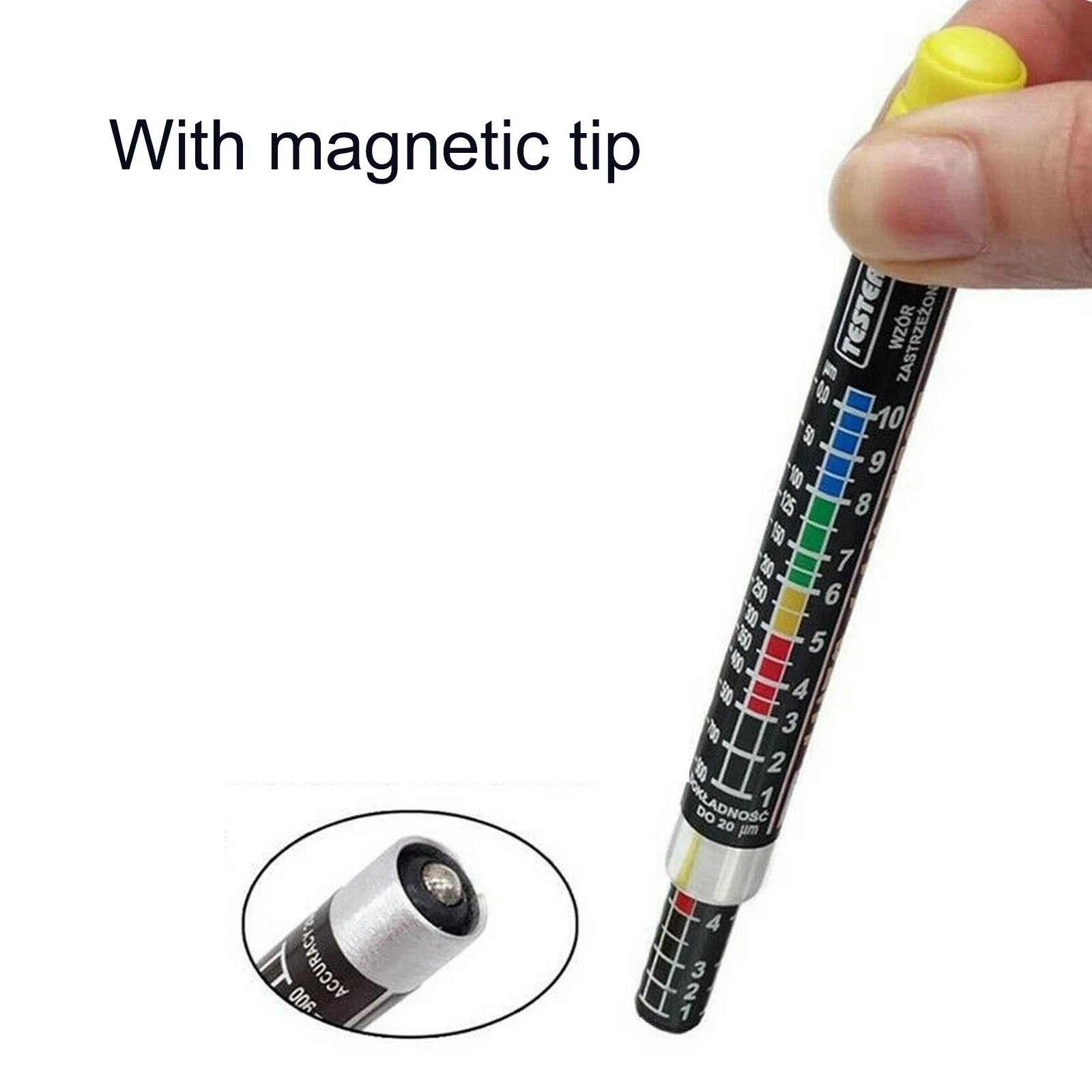 Car Paint Test Thickness Tester Meter Gauge Auto Paint Scale Magnetic Check Tester Car Repair Tool With Tip Scale Indicate