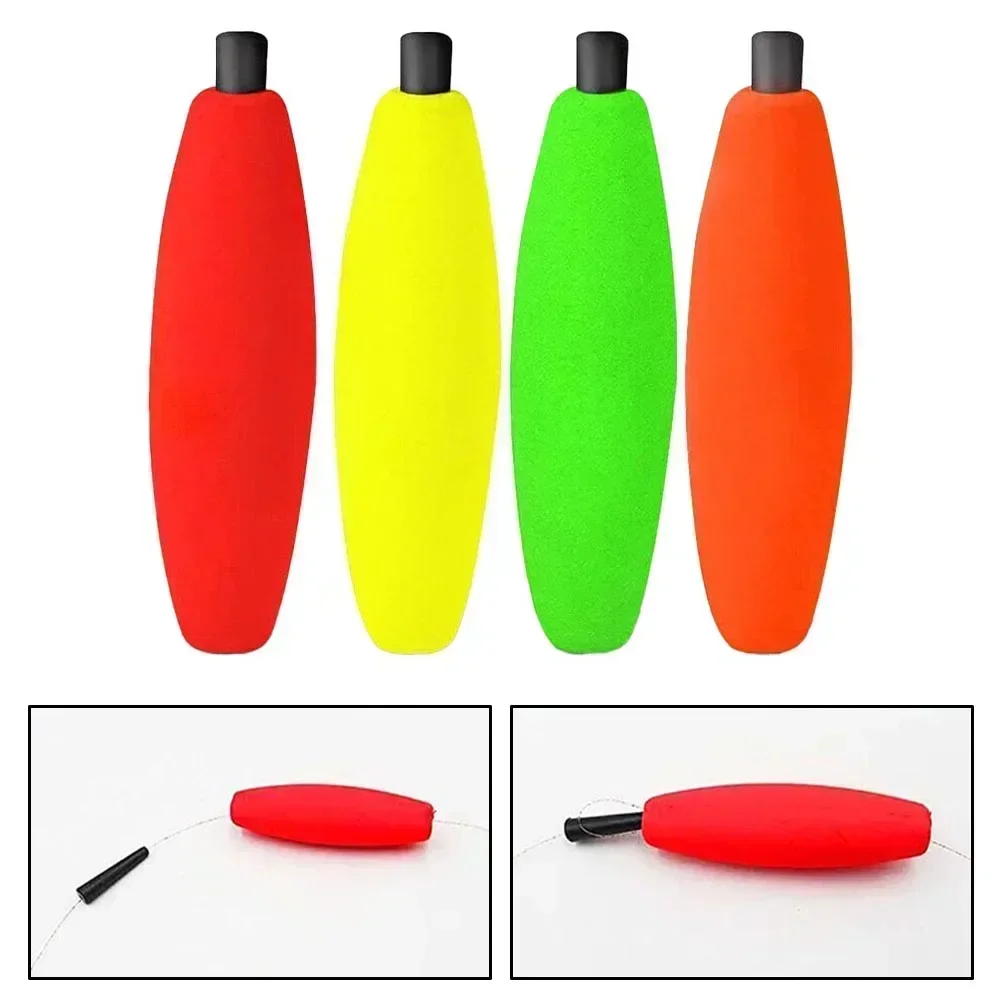 10pcs Peg Floats Catfish Fishing Bobbers Cigar- Foam Float Foam  Rig Float Crappie Trout Oval Shape Strike Indicators