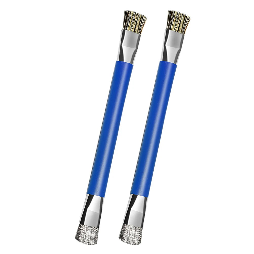 

2Pcs Electronic Cleaning Brush for Motherboard Dual Head Anti Static Brush with Metal Bristles for Phone Pcb and Precision Dust
