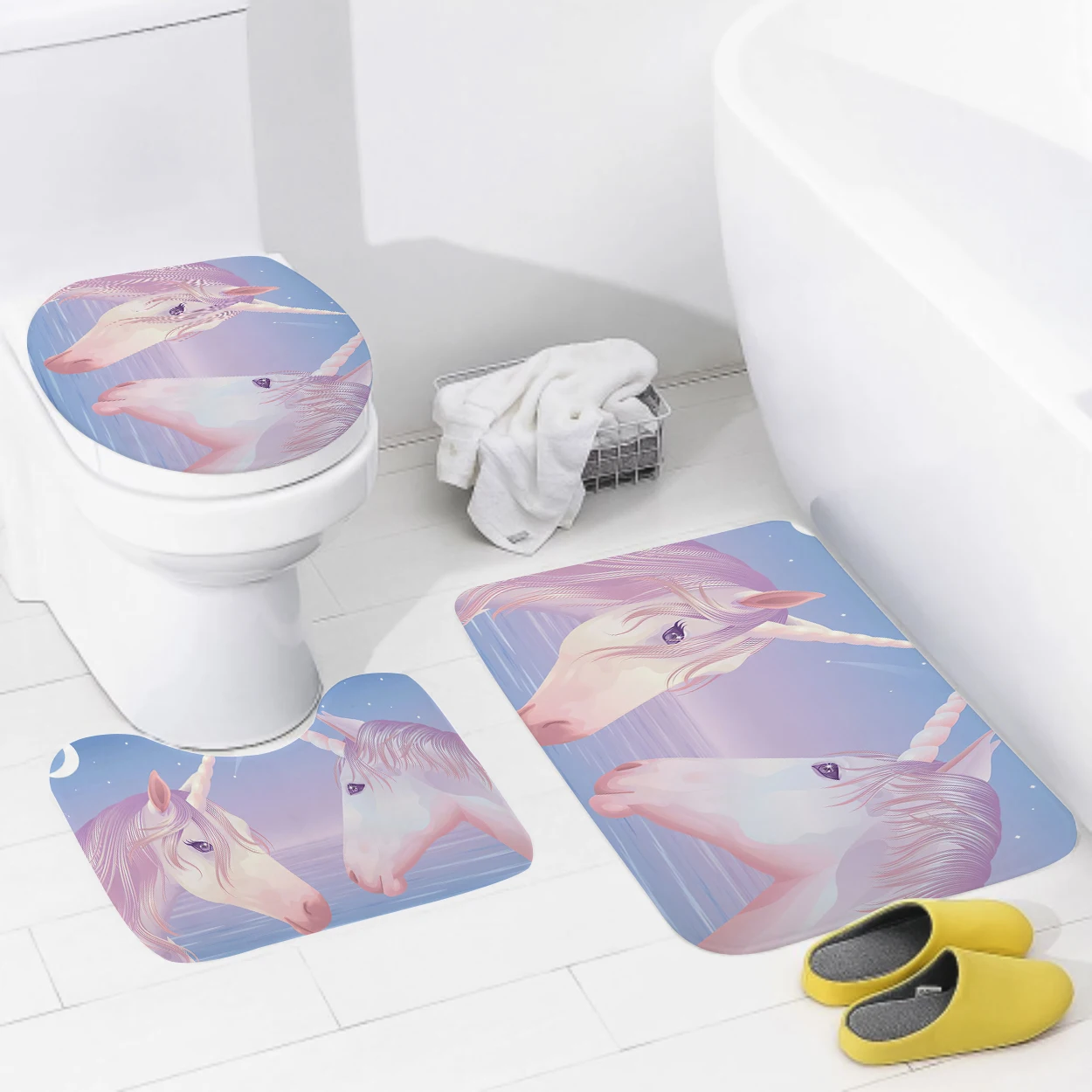 home bathroom floor mats Colorful animals Bath Foot mat modern bathroom accessories rug Toilet mat Bathtub anti-slip carpet