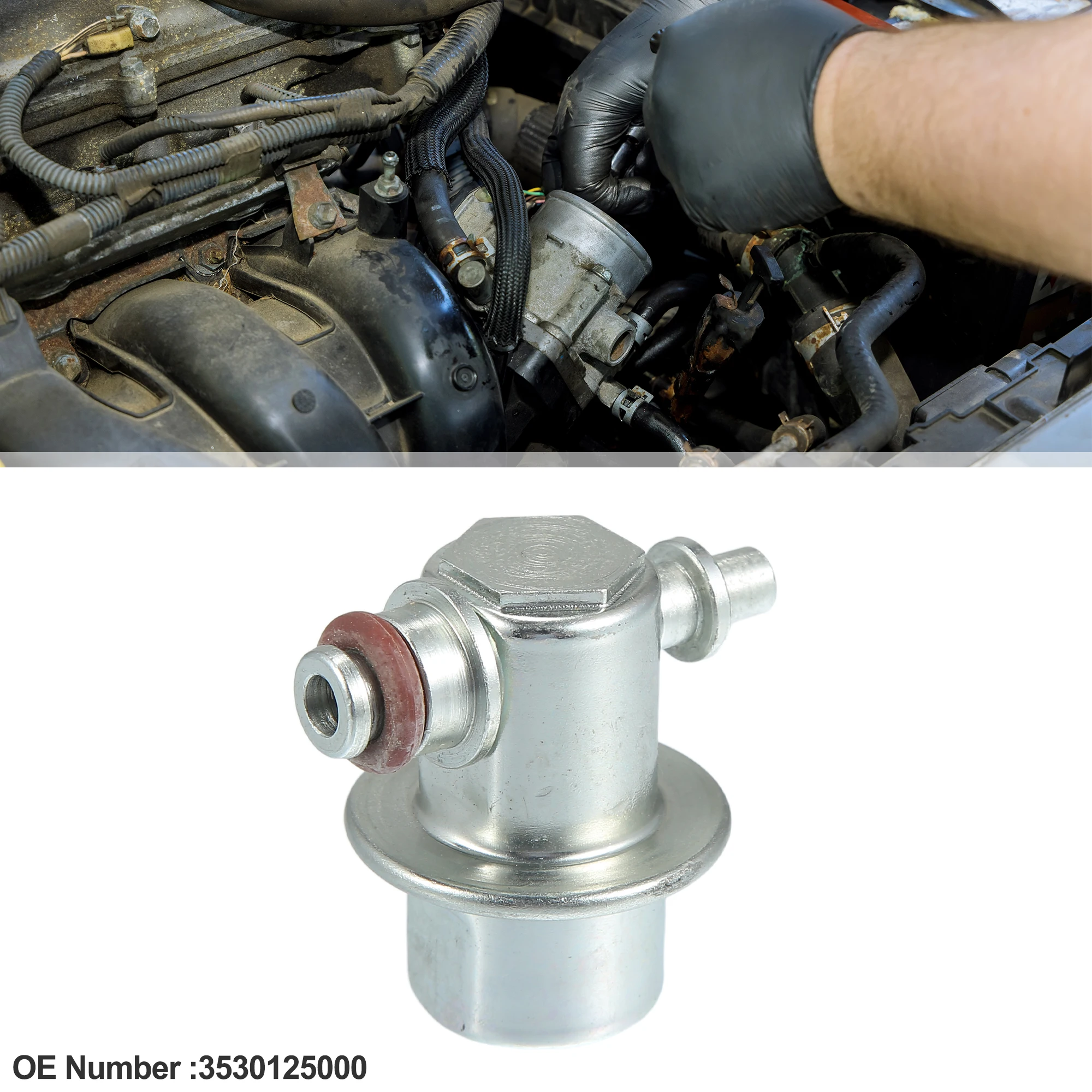 UXCELL Fuel Injection Pressure Regulator for Hyundai Accent 2000-2005 No.3530125000