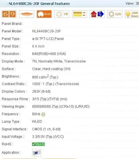 NL6448BC26-20 NL6448BC26-20F 8.4 INCH Industrial LCD,new&A+ in stock.100% tested before shipment