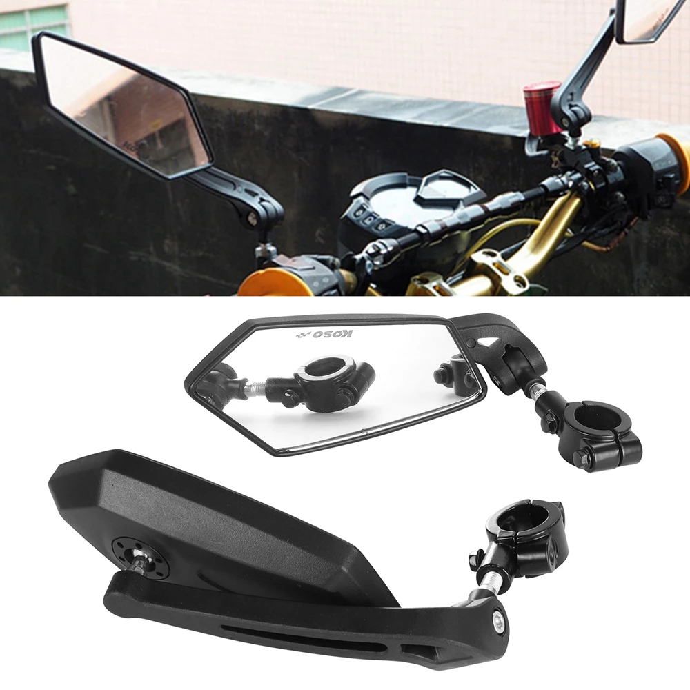 

Bicycle Rear View Mirror Bike Cycling Clear Wide Range Back Sight Rearview Reflector Adjustable Handlebar Left Right Mirror