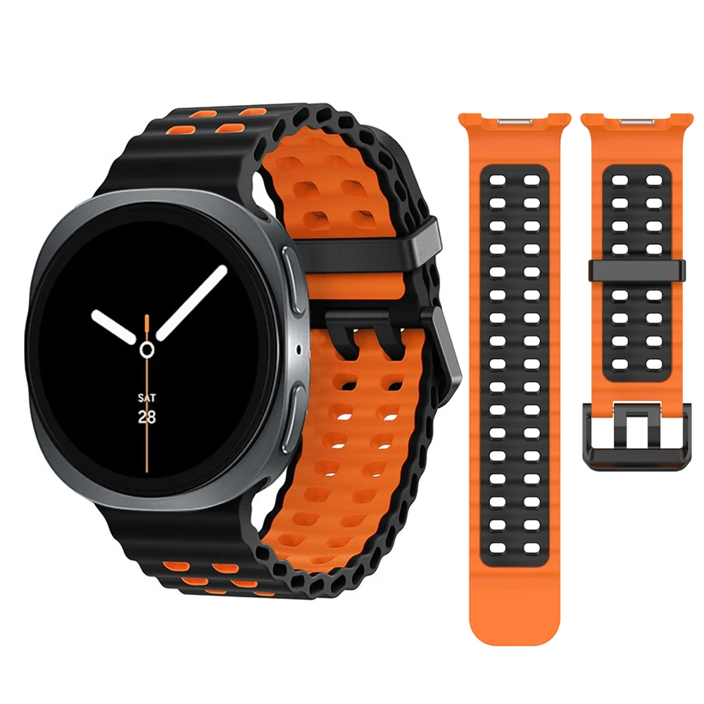 Band For Samsung Galaxy Watch 8/8 Classic 44mm 40mm 46mm Marine Breathable Sport Bracelet Correa Galaxy Watch Ultra 47mm Strap