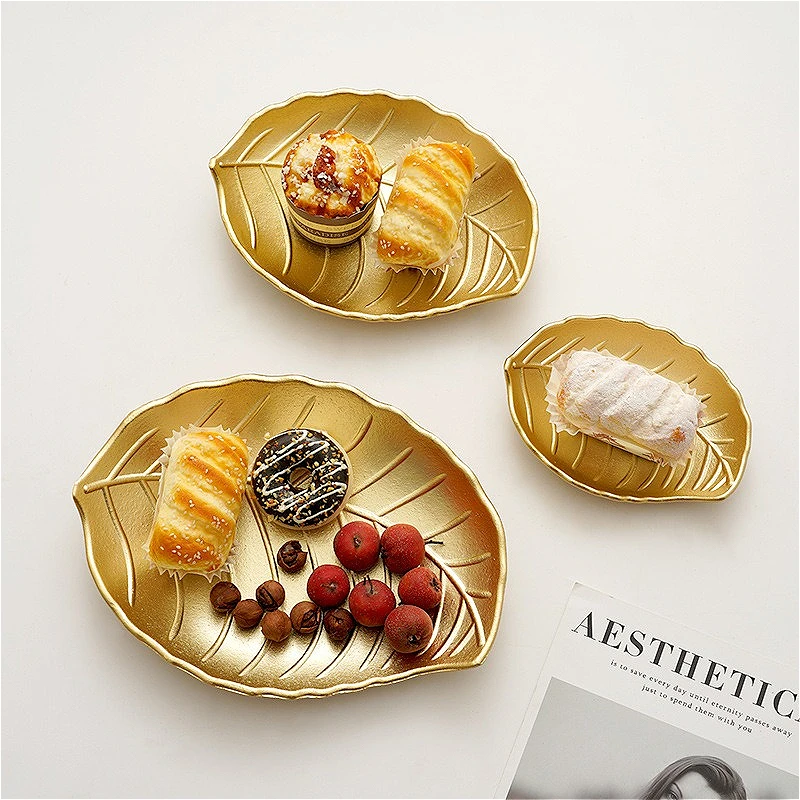 صينية الوجبات الخفيفة من الحلوى باللون الذهبي من INS Nordic، طبق تقديم إبداعي لديكور طاولة الطعام في غرفة المعيشة #4