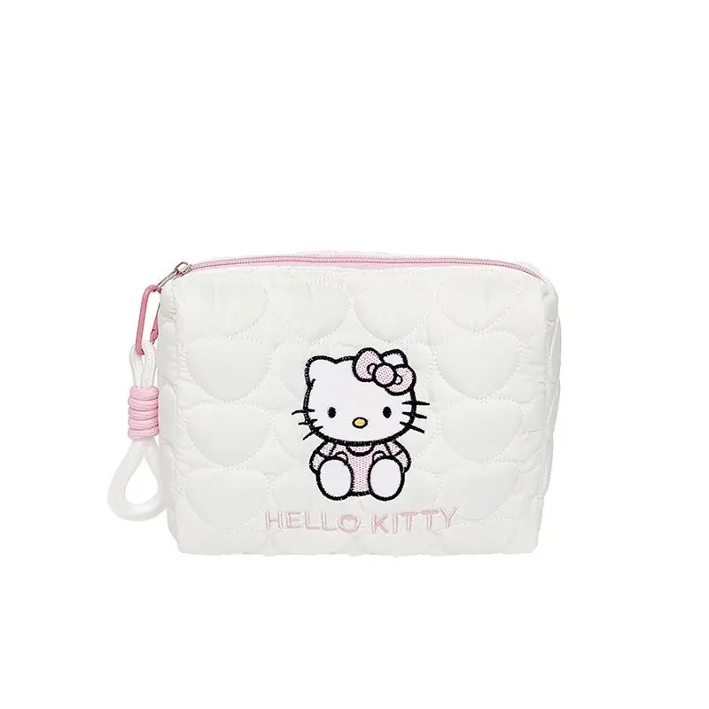 

Hello Kitty handbag Portable High-capacity Cute Cartoon Storage Bag Delicate Fashion Cosmetic Bag Embroidery Delicate Y2k