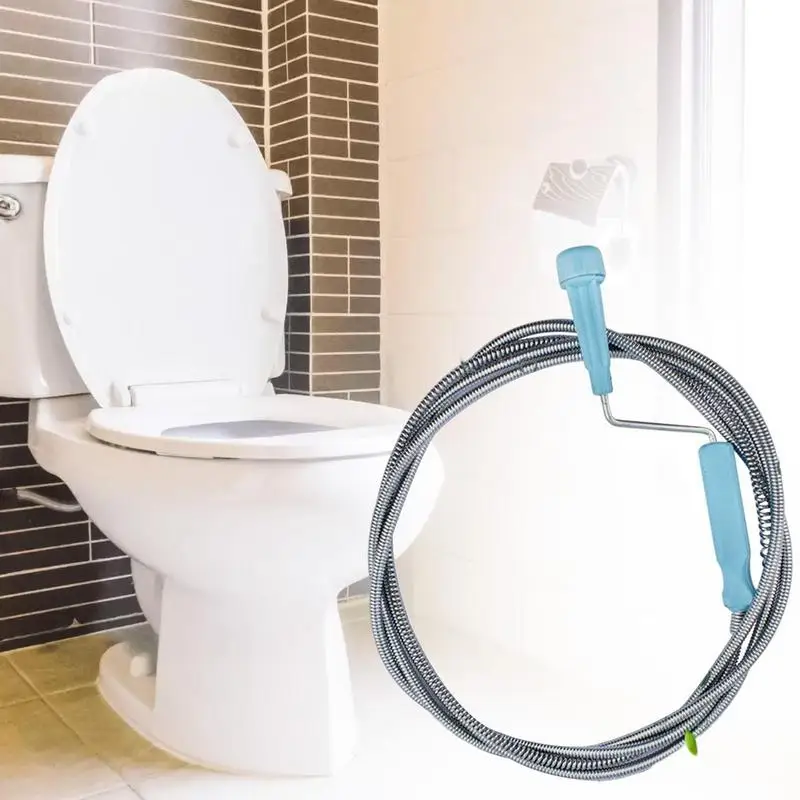 Drain Snake Cleaner Drain Auger Flexible Metal Spring Sink Dredge Auger Plumbing Snake Clog Remover Ultralong Sewer Dredge