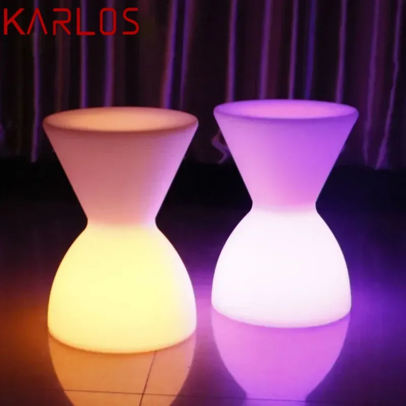 KARLOS Modern Led Atmosphere Night Light Creative Luminescence Stool Waterproof Decor Bedroom Restaurant Bar With Remote