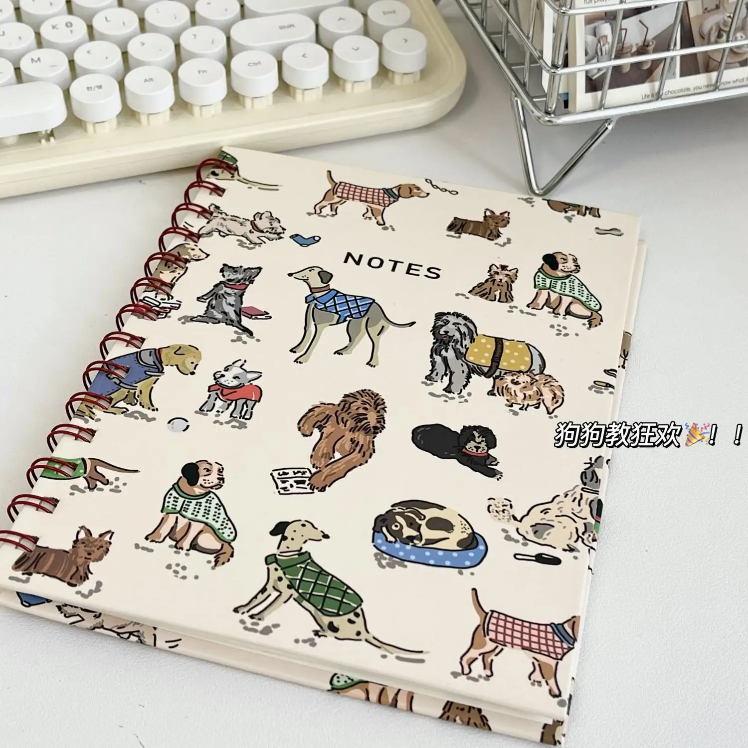 Creative Animal Puppy Coil Book High Value Daily Notebook Cute Horizontal Line Book