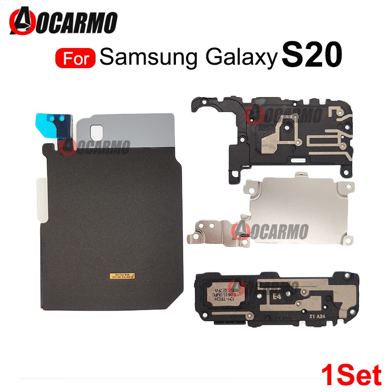 

1Set For Samsung Galaxy S20 NFC Wireless Coil Charging Signal Antenna Motherboard Metal Cover Loudspeaker Repair Part