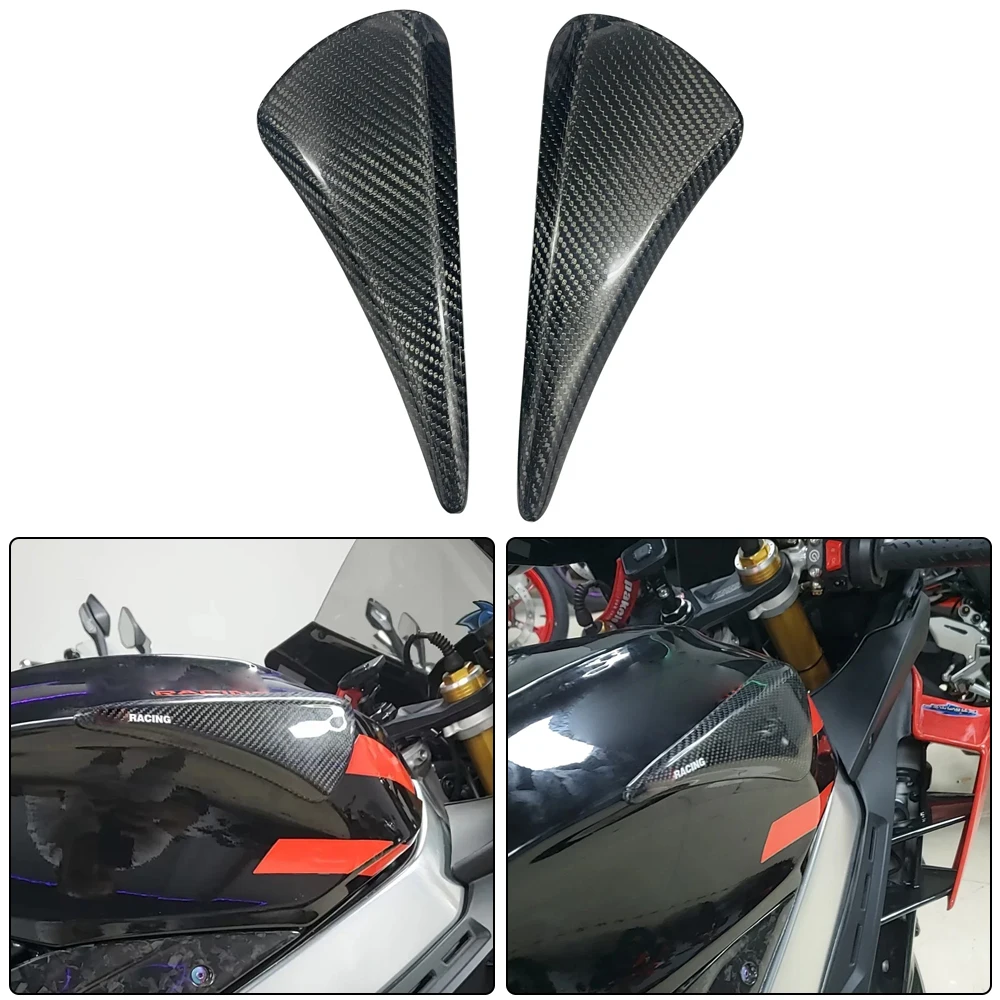

For Aprilia RSV4 TUONO V4 motorcycle carbon fiber fuel tank cover shell decoration protection slide accessories