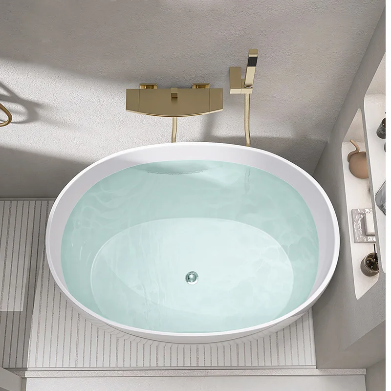 

Acrylic bathtub, small seamless Japanese deep soaking bathtub