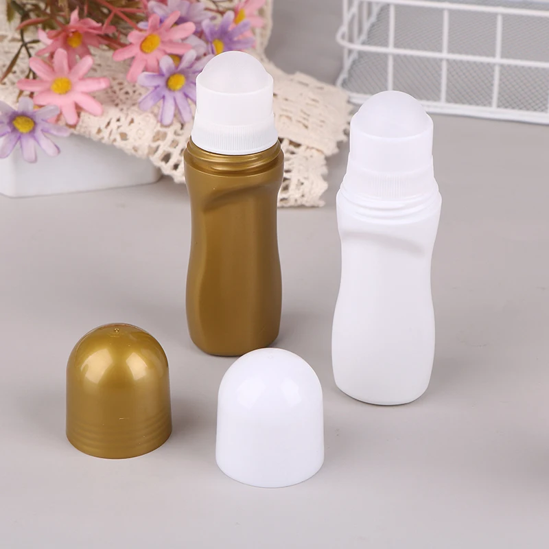 1 pz 30/50ml vuoto riutilizzabile rotolo su bottiglie bottiglia di plastica rullo contenitori cosmetici a prova di perdite per profumi di olio essenziale