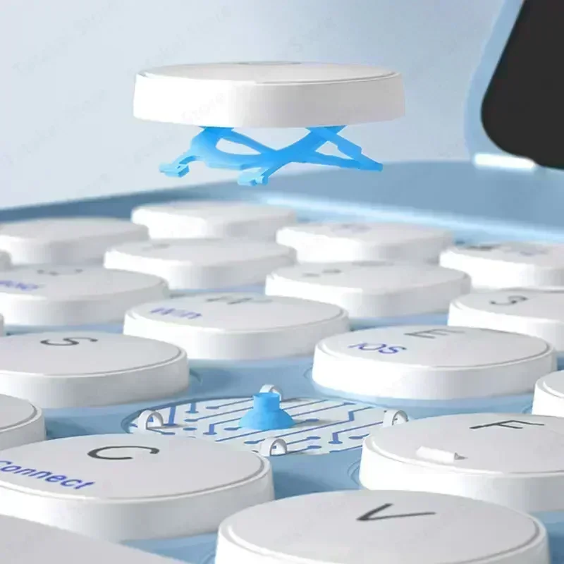 360 °   Capa de teclado acrílico de rotação com slot para lápis para iPad A16 11a 10a 9a 8a 7a geração Pro 10.5 Air 11 Air 5 4 3