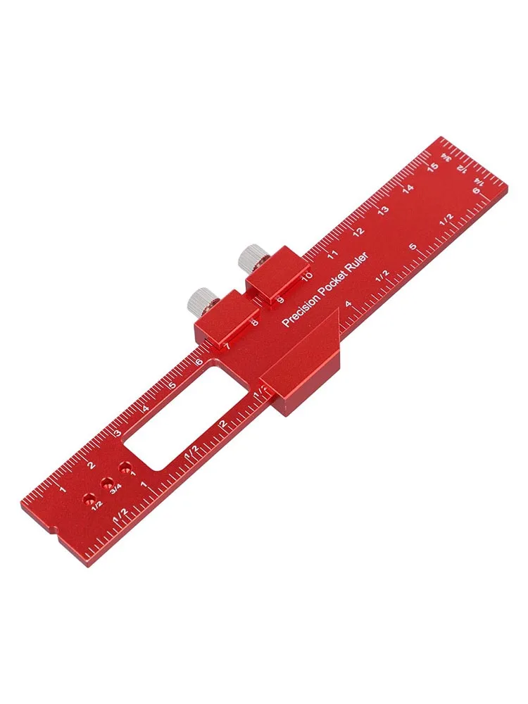 Scriber Woodworking Scriber Scoring Ruler Effective Sliding Marking with Aluminum Alloy Woodworking Scriber Ruler
