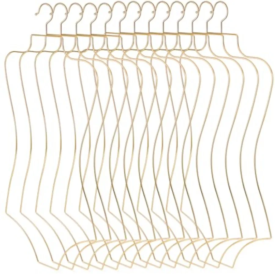 Body Shape Bikini Hanger Wire Lingerie Hangers for Display Swimsuit Bathing Suit Swimwear Clothes Coat Slip Dress in Black with