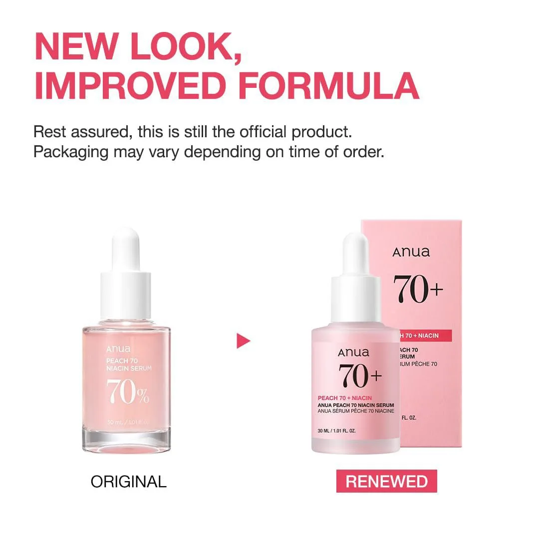 Anua Korean penetration 70 Niacinamide Serum 30ml สําหรับผิวแพ้ง่ายผสมผสาน