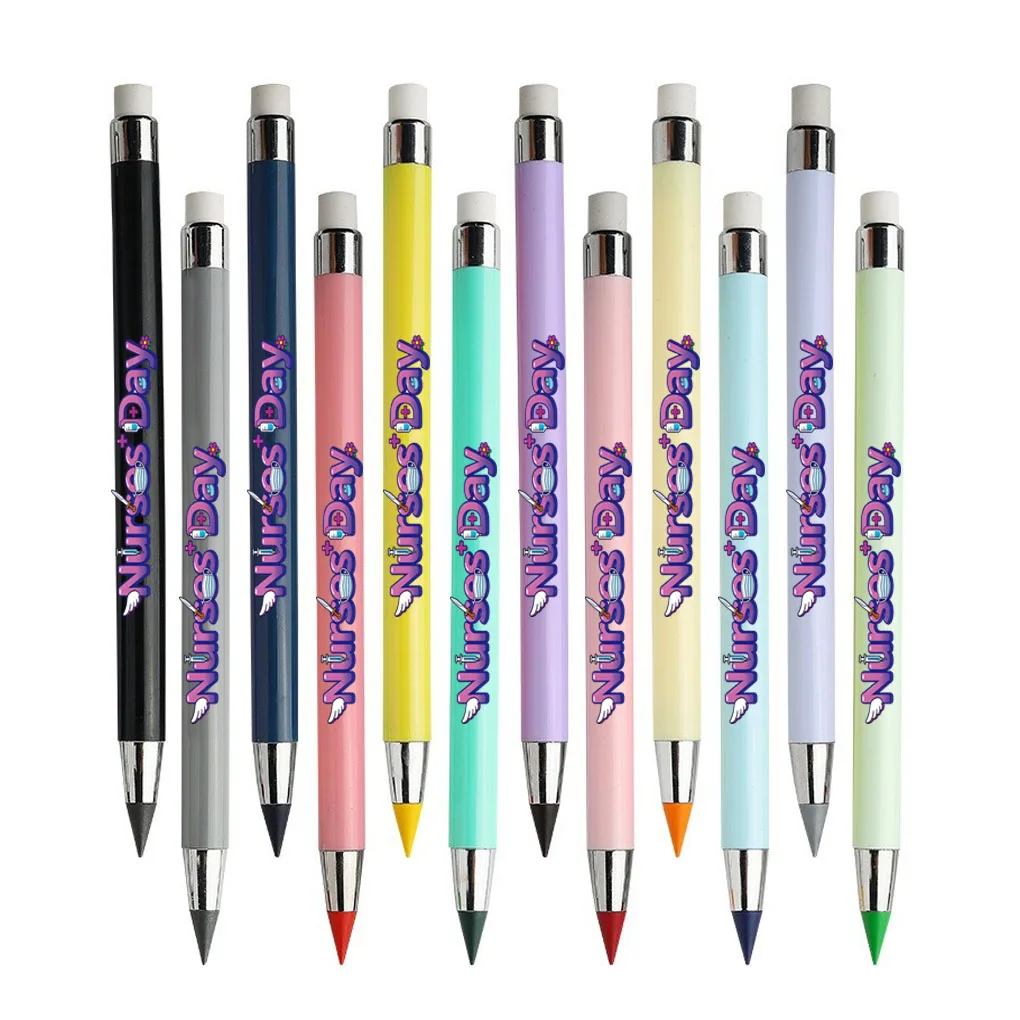 クリエイティブな医師・看護師記録用色鉛筆12本、削らない永遠の鉛筆、看護師の日ギフトペン