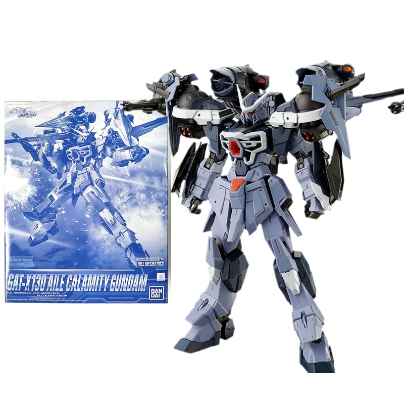 Bandai Original Gundam Model Kit Anime FULL MECHANICS 1/100 GAT-X130 AILE CALAMITY PB Limited Action Figures Toys Gifts for Kids