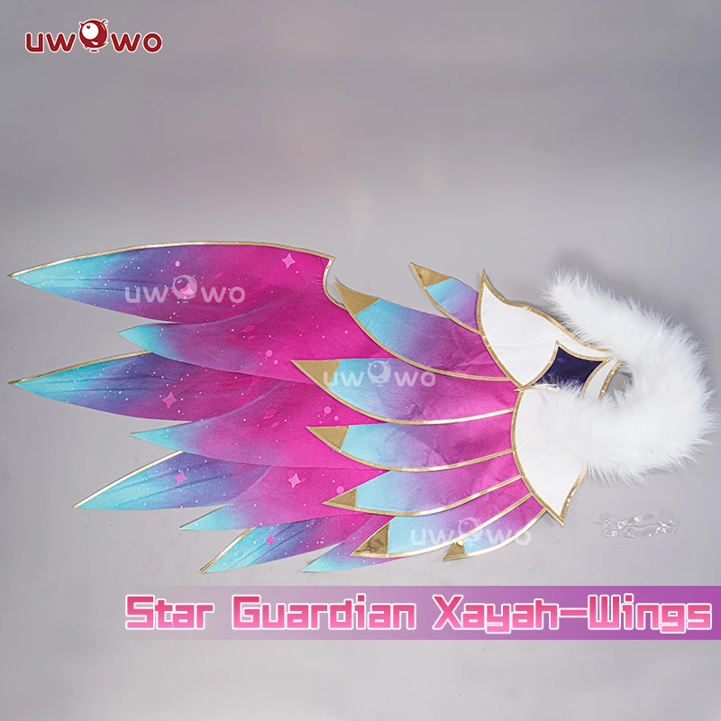 LAST BATCH UWOWO Xayah Cosplay Costume Star Guardian  League of Legends/LOL: SG Xayah Cosplay With Wings Halloween Costumes SG view 6