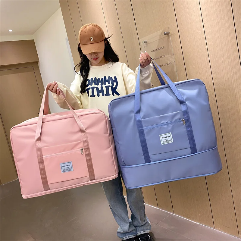 

Складная сумка для багажа для отдыха, путешествий и деловых поездок, сумки для хранения одеял большой вместимости, подходят для переезда и поездок на работу.