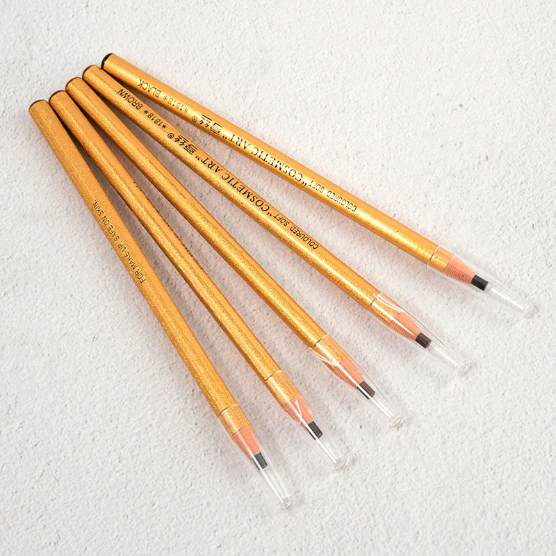 12pcs Makeup Eyebrow Pencil K-Beauty Original High-End Makeup Waterproof Eyebrow Pencil Long-lasting Natural Cosmetic