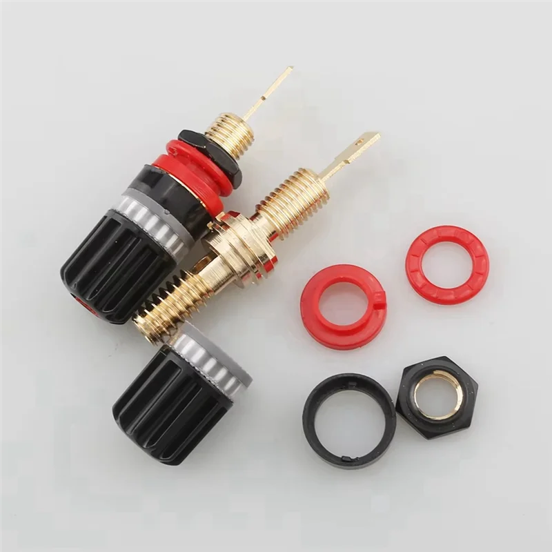 

The New High-End Speaker Terminals Audiophile Amplifier Speaker Terminal Connector Banana Jack Sound Audio Connector Adapter