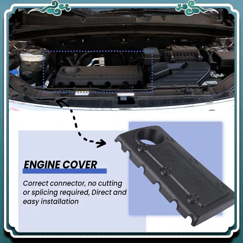 

Верхняя крышка двигателя автомобиля премиум-класса, крышка двигателя для Hyundai IX35 Tucson Sonata KIA SPORTAGE K5 292402G000