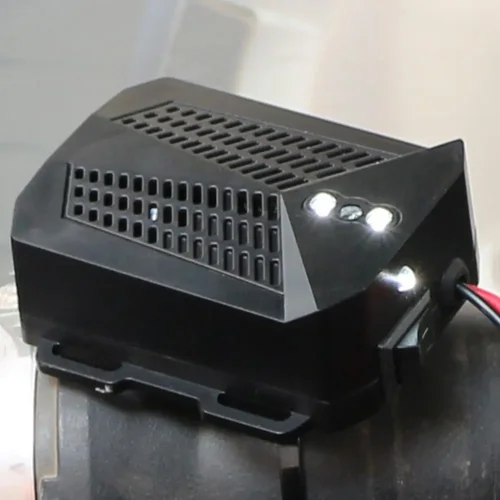 Imagen 2 del producto Alarma de ultrasonido disuasorio de ratón ultrasónico, repelente de ratas de coche, arranque inteligente alimentado, parada, deshacerse de ratones en el motor del coche, 12V