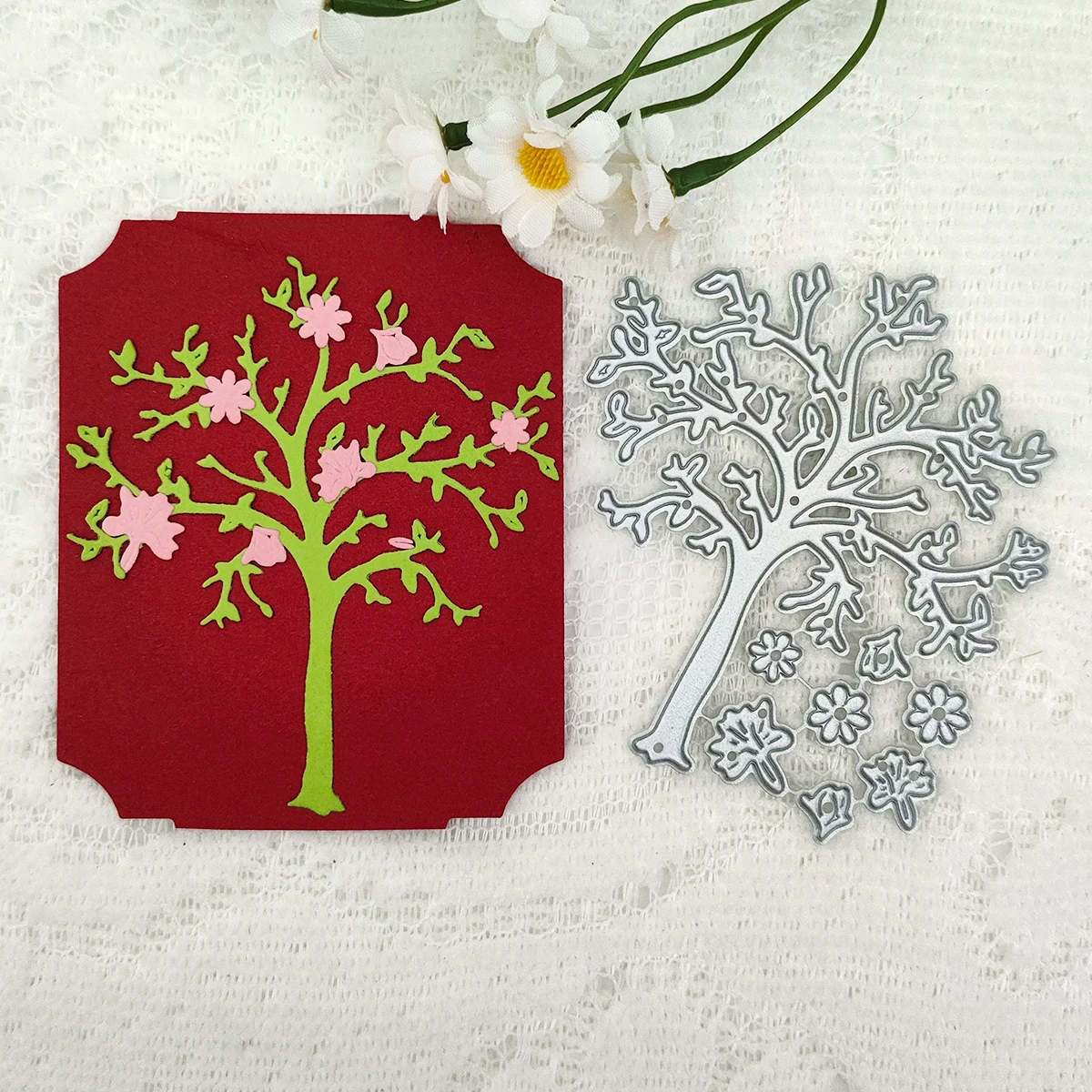 Trees and Leaves Card Cutting Dies Stencils For DIY Scrapbooking Decorative Embossing Handcraft Die Cutting Template