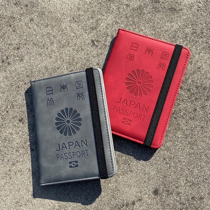 

RFID-держатель для японского паспорта, многофункциональная обложка для паспорта, держатель для билетов, дорожный кошелек, дорожные аксессуары