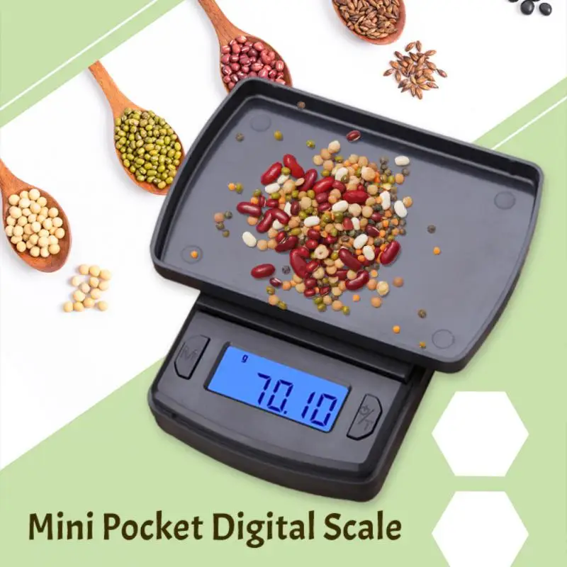 0.01g High Precision Digital Kitchen Scale Coffee Scale Jewelry Gold Balance Weight Gram LCD Pocket Weighting Electronic Scales