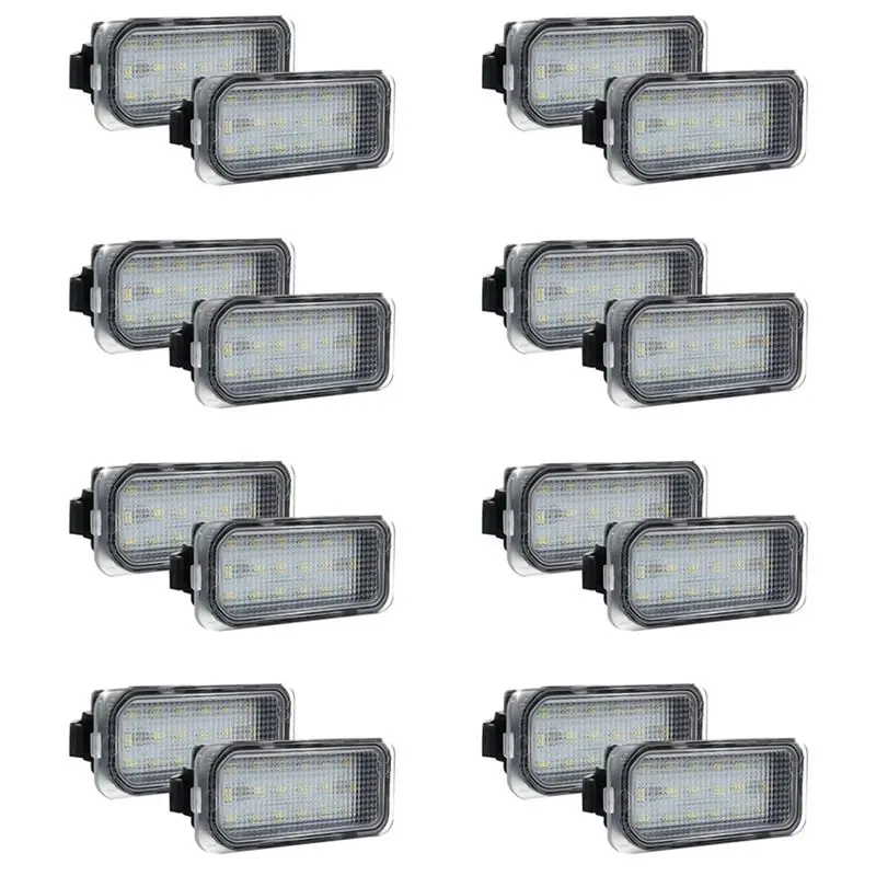 

16Pcs Car LED Number License Plate Light For Ford FOCUS MK II FIESTA MK VII MONDEO MK IV KUGA S-MAX 2008-2019