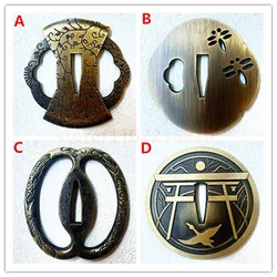Excellent Alloy Tsuba Handguard Guard For Japanese Japan Samurai Katana Sword Fittings Accessory Parts Nice Good