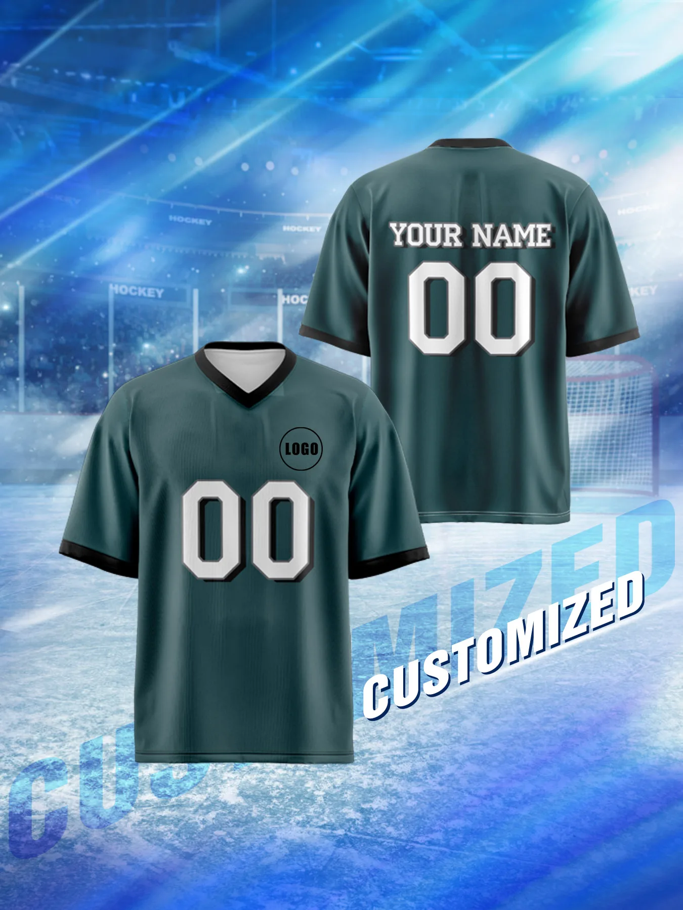 

Спортивная регбийная футболка унисекс 2026 с индивидуальным именем и номером, быстросохнущая, стильная, с сублимационной печатью