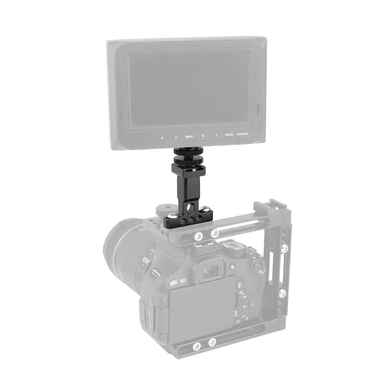 

CAMVATE Support Holder With Detachable Shoe Mount + 1/4" & 3/8" Male Thread Mounting Points & Lock Nuts