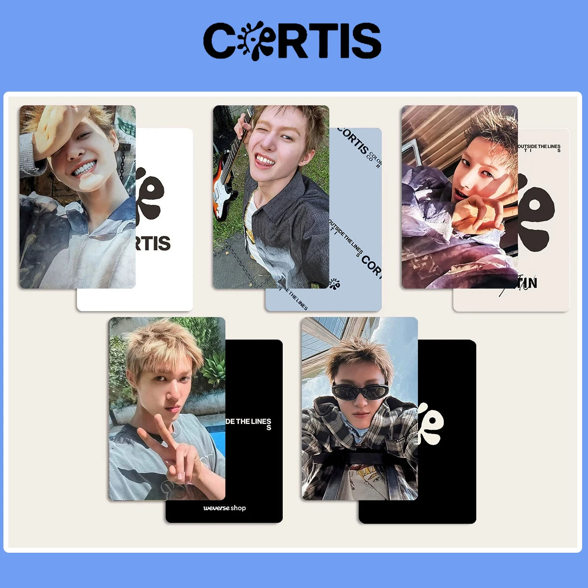 5/6PCS Kpop CORTIS Photocard Color Outside The Lines Album GO