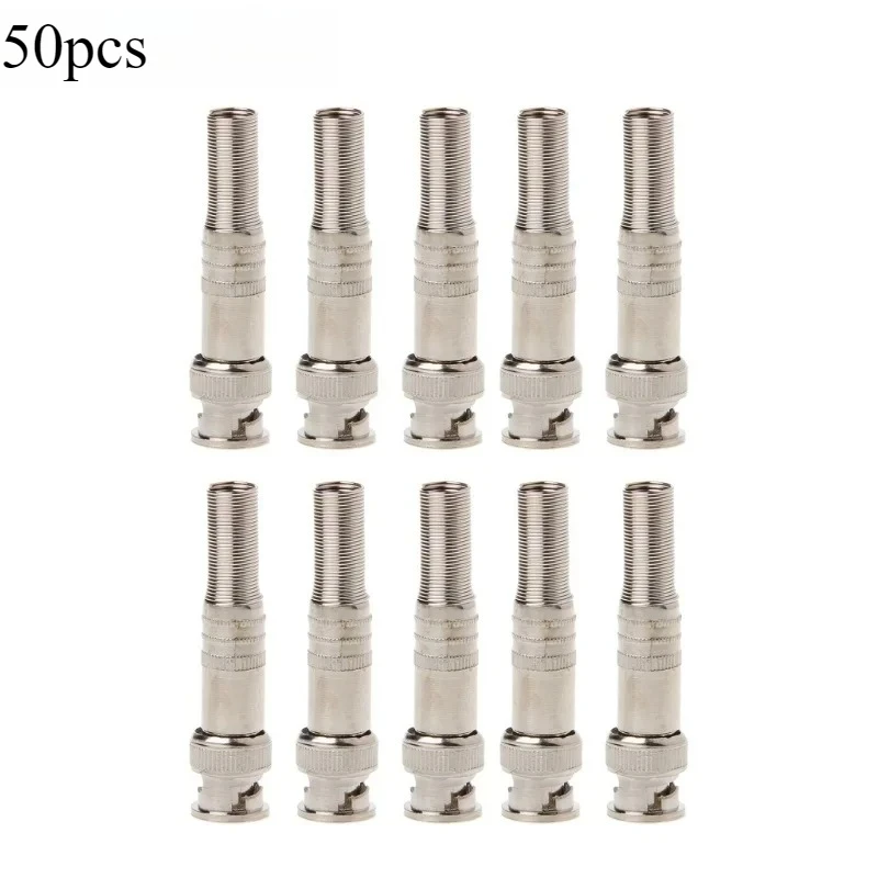 

ESCAM 50 шт. BNC штекерный разъем для винта для коаксиального кабеля RG-59 камеры видеонаблюдения