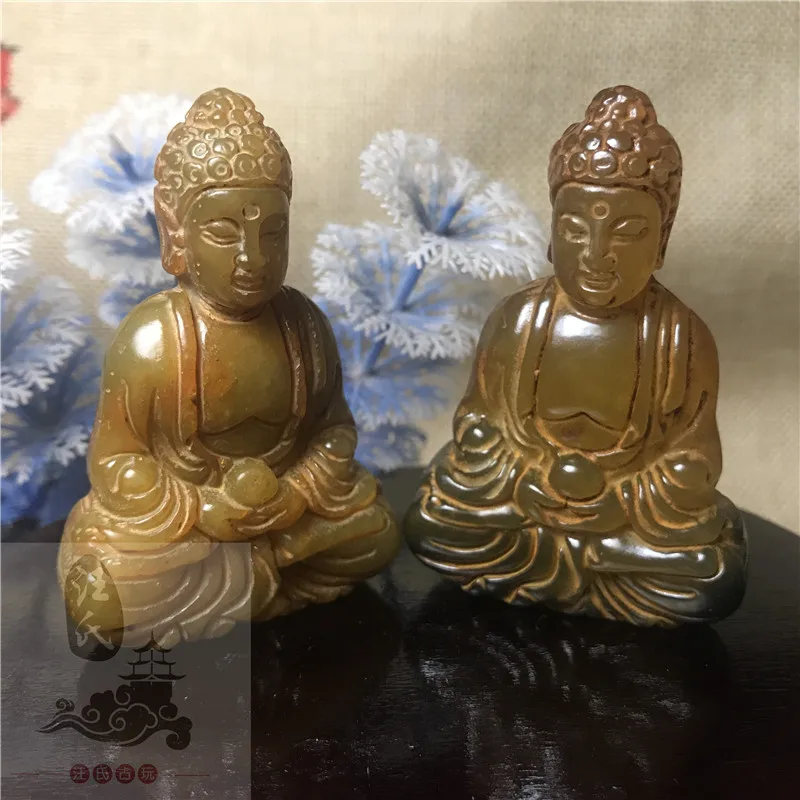 

High antique antique Lao Xiu carved Sakyamuni Bipei, a piece of cultural play, Ming and Qing Dynasties