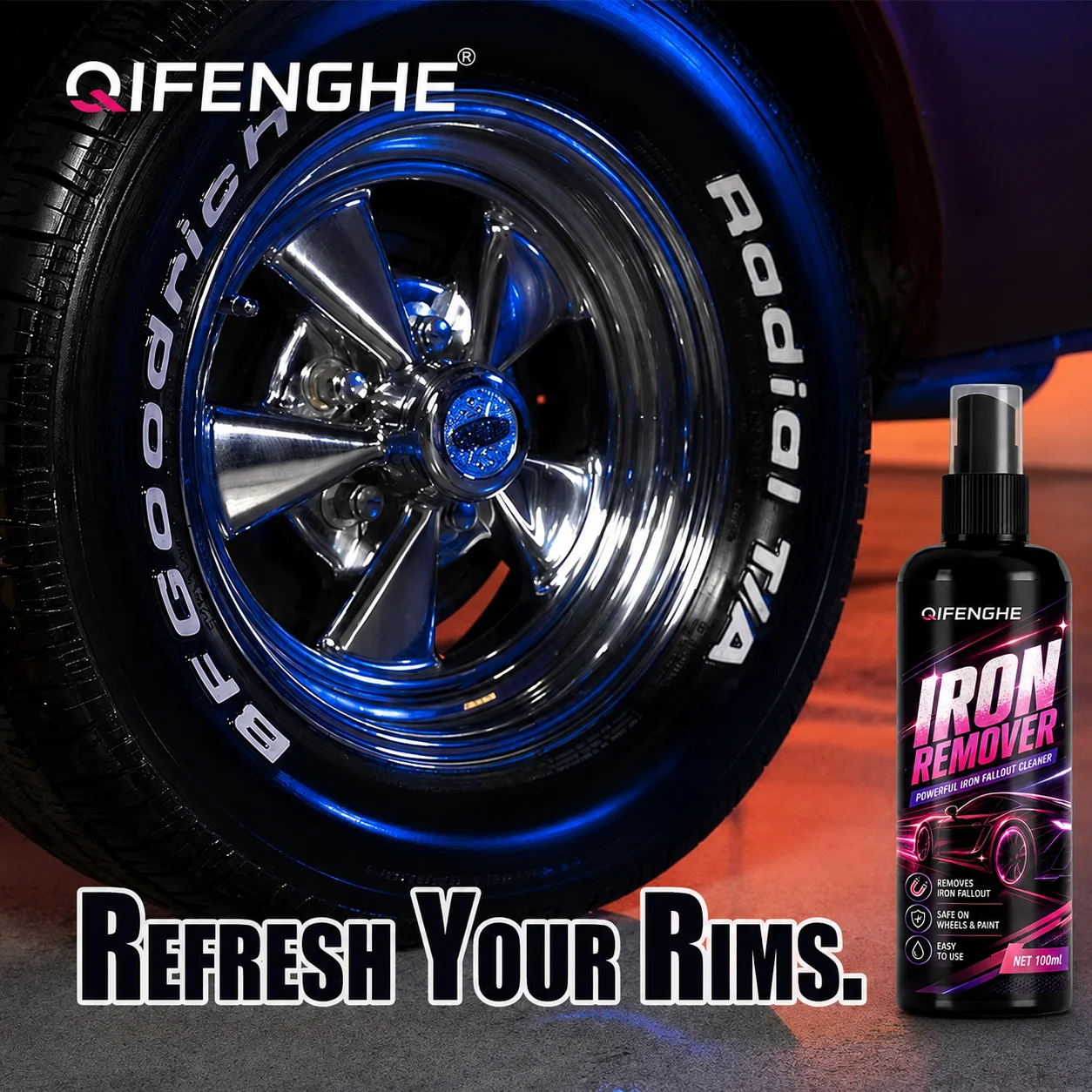 Iron Remover Wheel Rim Cleaner Protect Wheels And Brake Discs From Iron Dust Rim Rust Cleaner Auto Detail Chemical Car Care