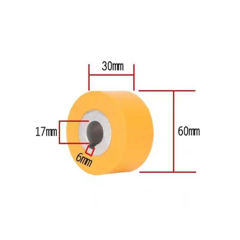 Woodworking Machinery Accessories Round Bar Machines Rubber Wheels Pressure Wheels and Feeding Wheels for Round Bar Machines