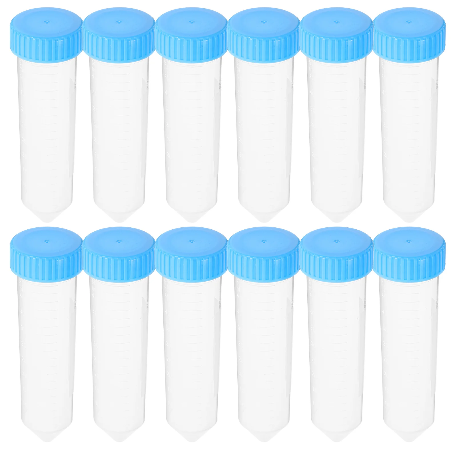

25 pcs 50Ml Centrifuge Tubes Clear Plastic Smooth Wall Screw Cap For Laboratory Sample Storage Beads Essential